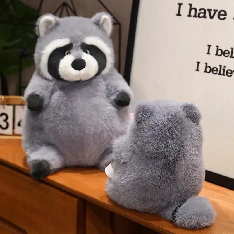  Raccoon Plush Toy Super Soft Round Stuffed Animal Gift -  ToylandEU™
