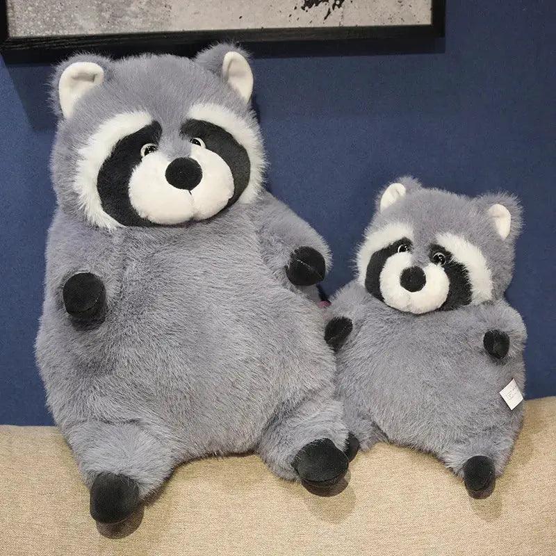  Raccoon Plush Toy Super Soft Round Stuffed Animal Gift -  ToylandEU™