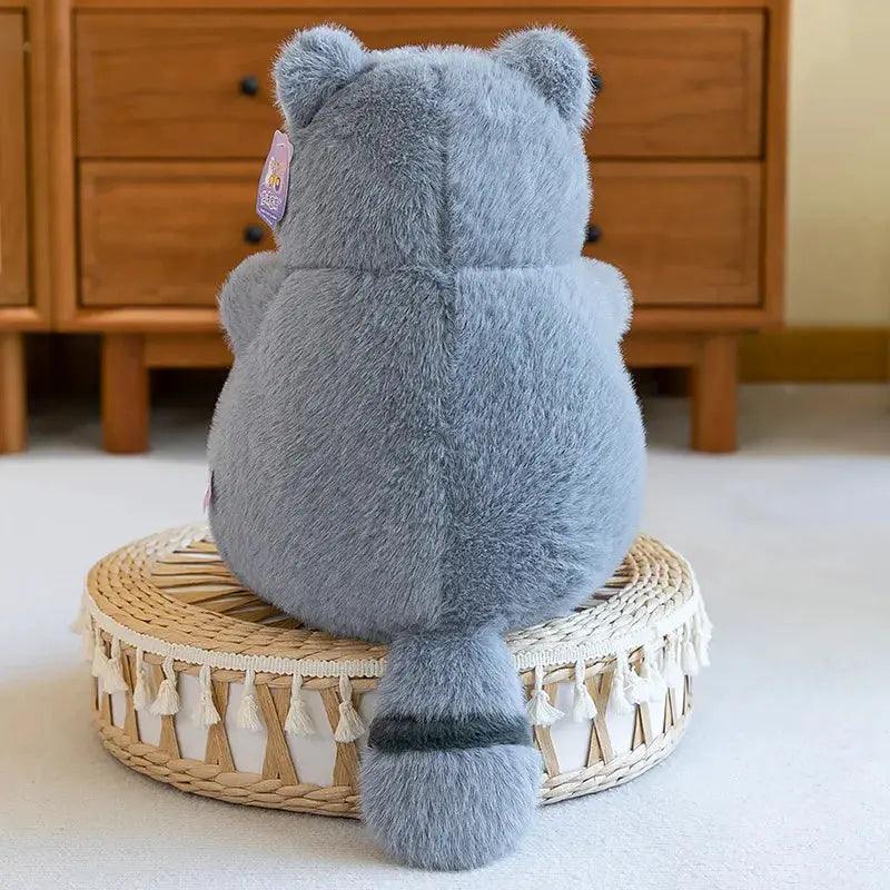  Raccoon Plush Toy Super Soft Round Stuffed Animal Gift -  ToylandEU™