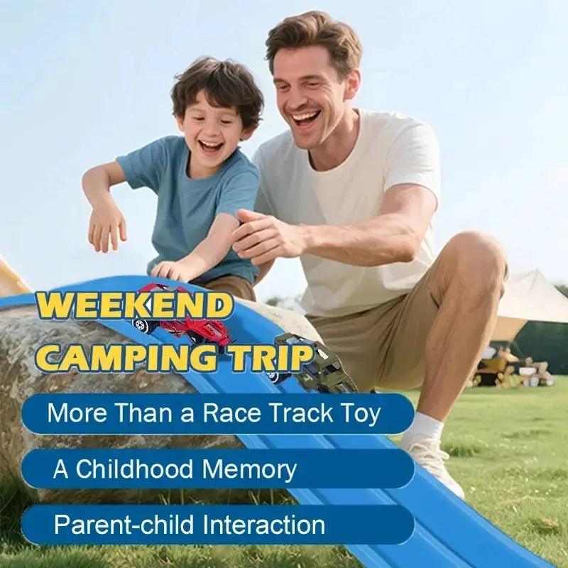  Flexible Race Track Roll Up With Double Lanes For Kids -  ToylandEU™