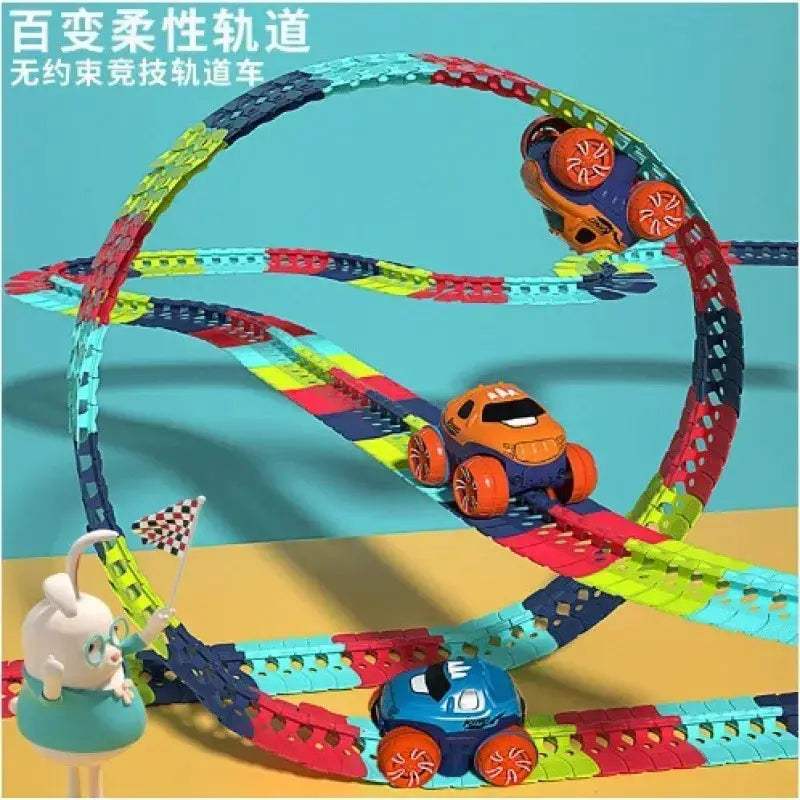 Race Track Toy Car DIY Set With Changeable Speed Tracks - ToylandEU