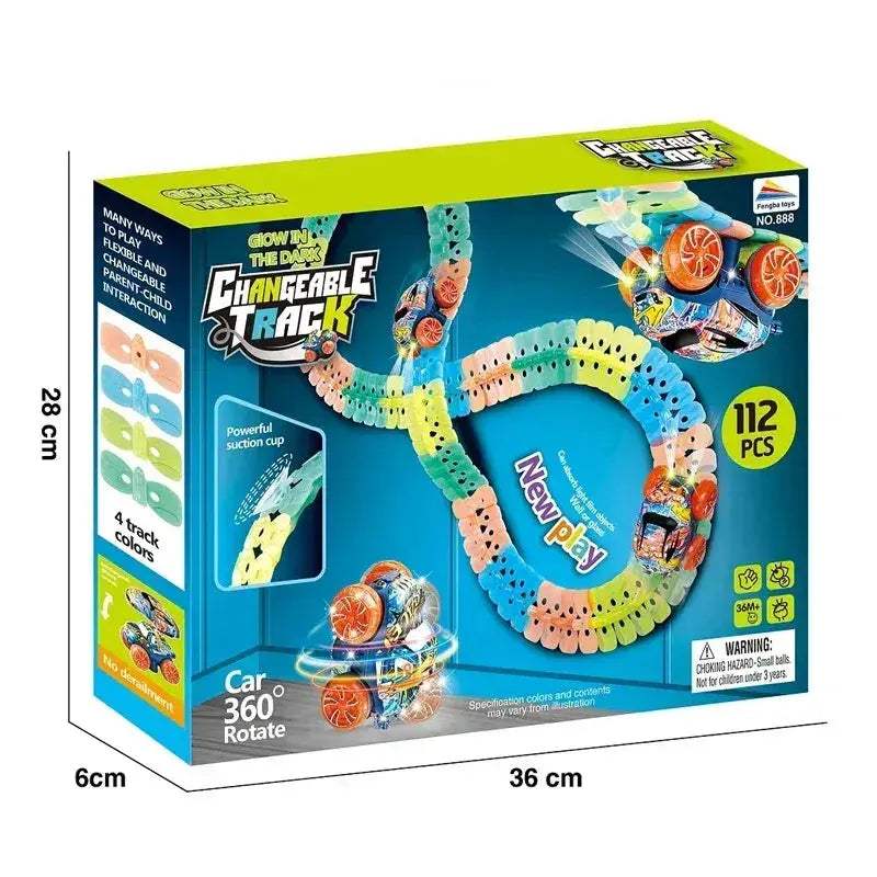 Race Track Toy Car DIY Set With Changeable Speed Tracks - ToylandEU