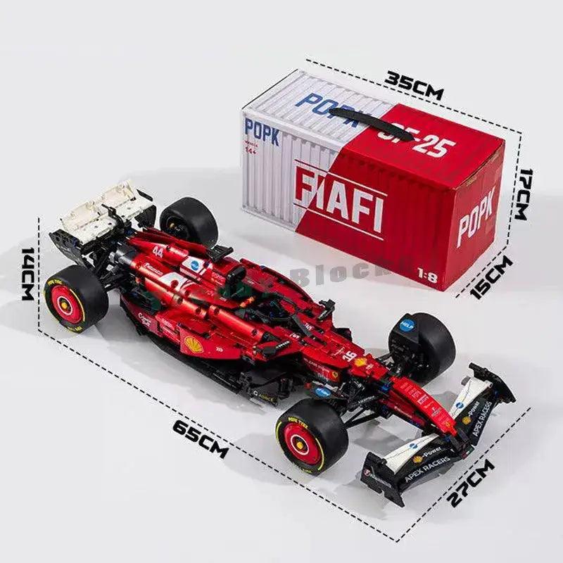  Racing Car Building Block Kit Electroplated Red Body -  ToylandEU™