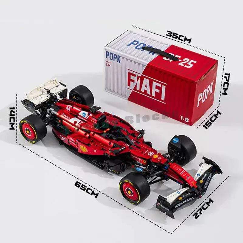  Racing Car Building Block Kit Electroplated Red Body -  ToylandEU™