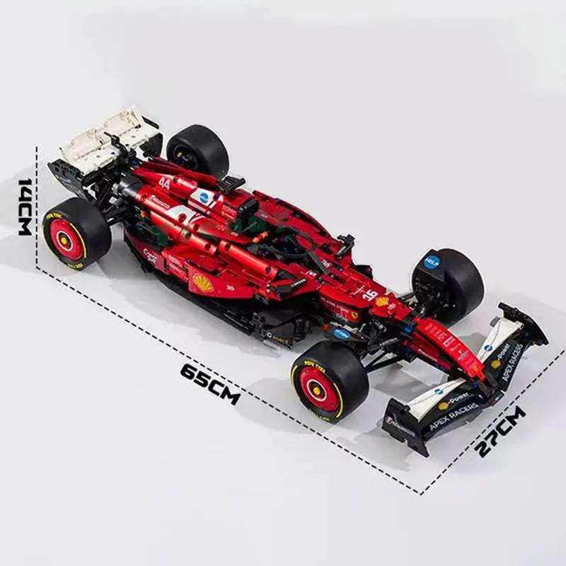  Racing Car Building Block Kit Electroplated Red Body -  ToylandEU™