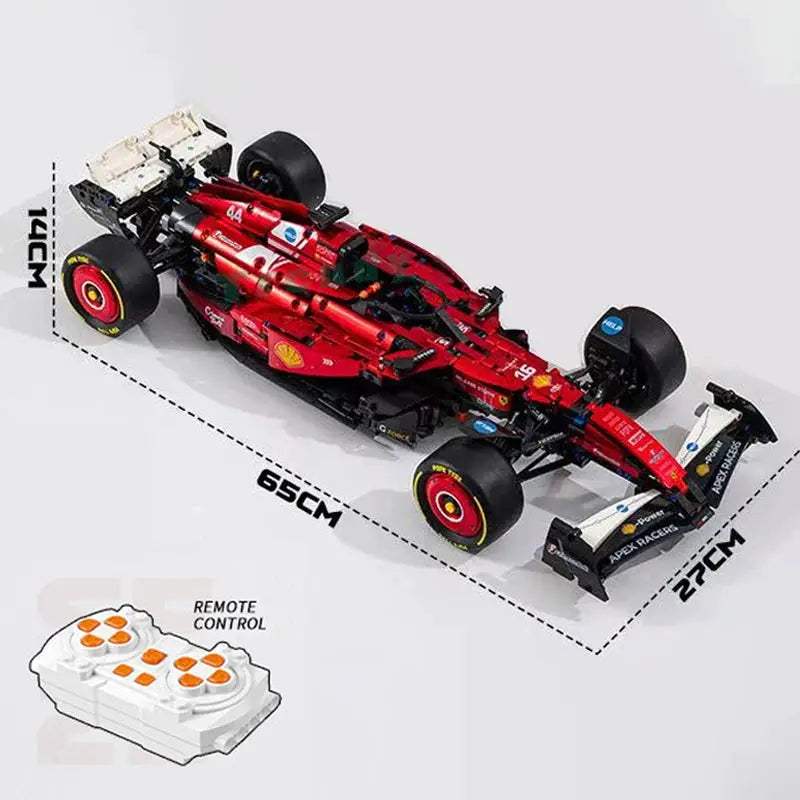  Racing Car Building Block Kit Electroplated Red Body -  ToylandEU™