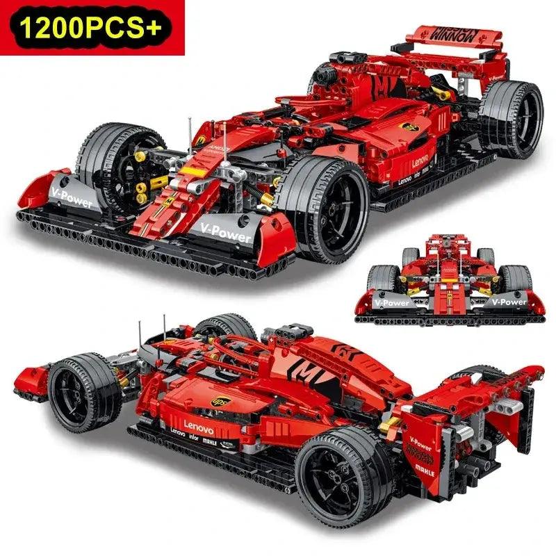  Racing Car Building Blocks 1200Pcs Lego Compatible Safe -  ToylandEU™