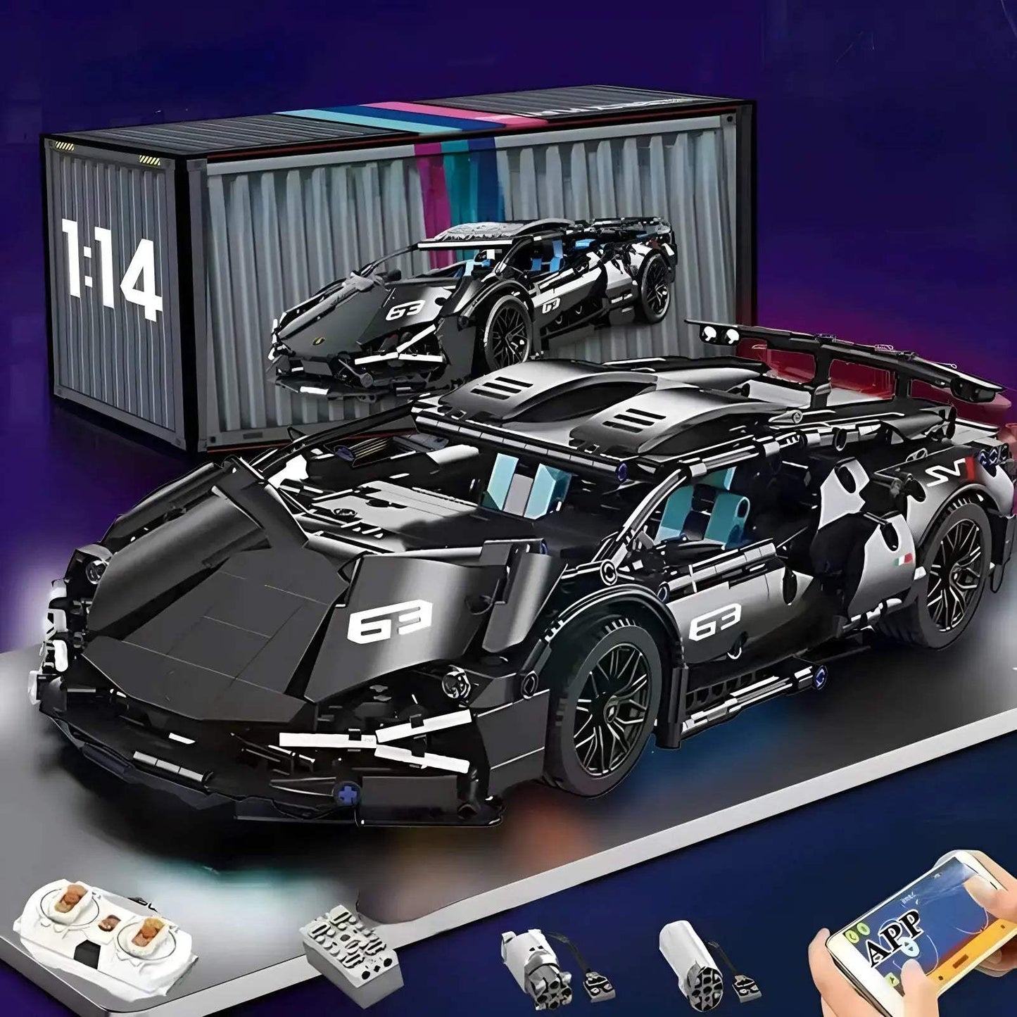  Racing Car Building Blocks Kit Remote RC For Adults -  ToylandEU™