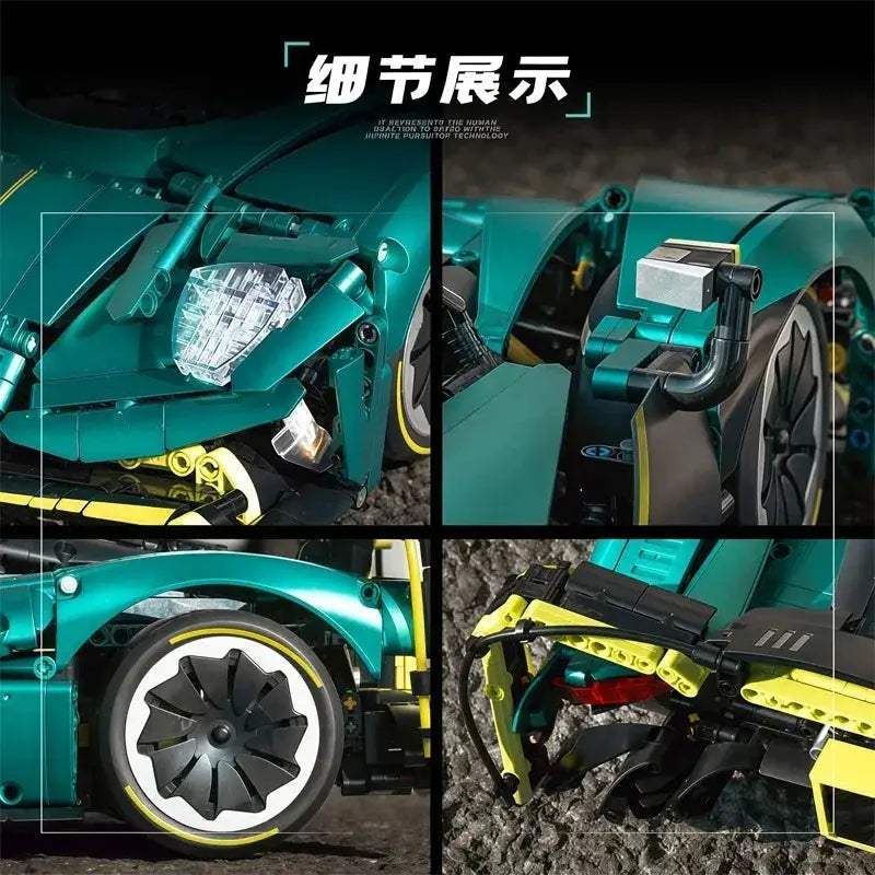 Racing Car Building Blocks Set 1:8 Scale For Collectors - ToylandEU