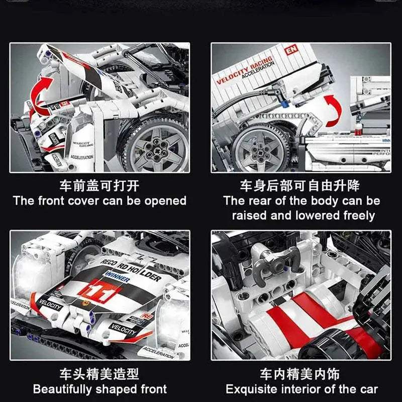 Racing Car Building Blocks Set 1722 Pieces For Creative Minds - ToylandEU