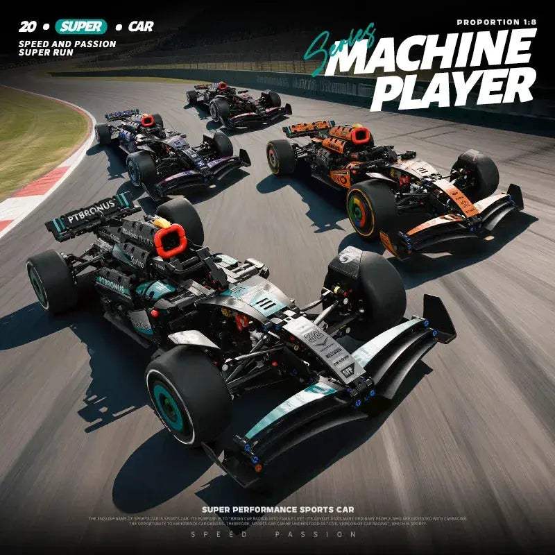 Racing Car Building Blocks Set For Boys Ideal Birthday Gift - ToylandEU