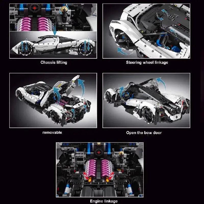  Lego Compatible RC Supercar Model Kit 4016 Pieces Set -  ToylandEU™