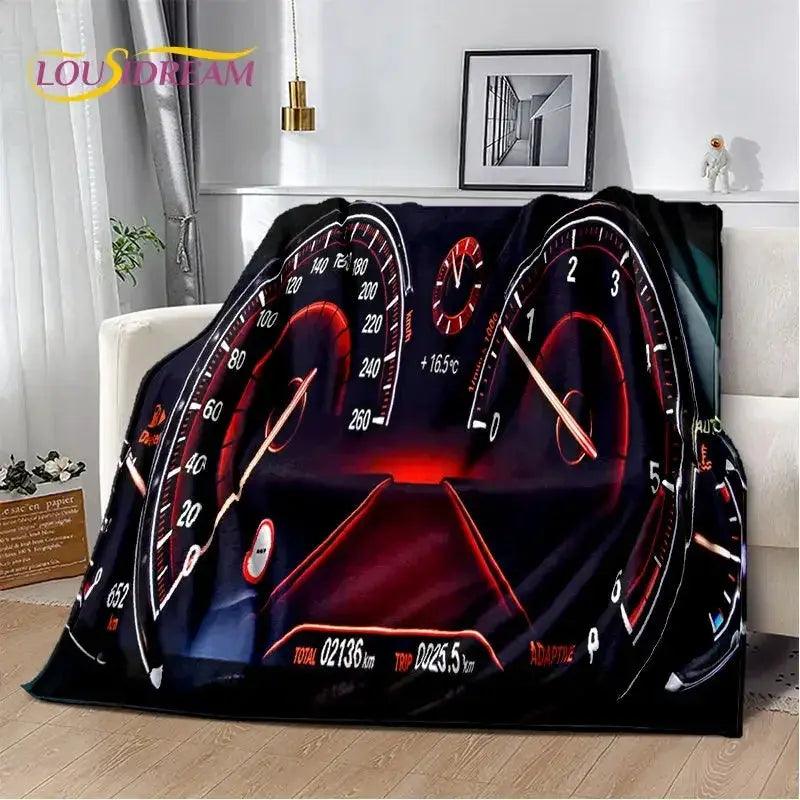  Racing Car Plush Blanket Anti Pilling Soft Throw -  ToylandEU™