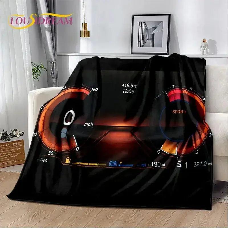 Racing Car Plush Blanket Anti Pilling Soft Throw -  ToylandEU™