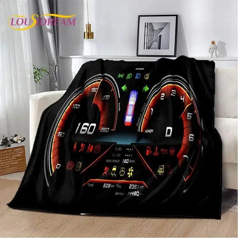  Racing Car Plush Blanket Anti Pilling Soft Throw -  ToylandEU™
