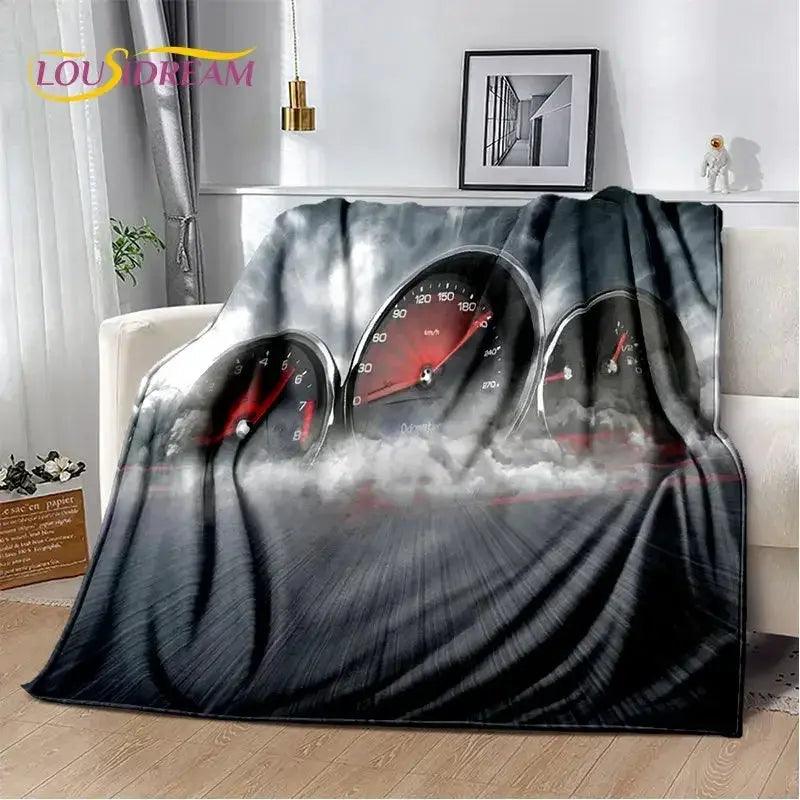  Racing Car Plush Blanket Anti Pilling Soft Throw -  ToylandEU™