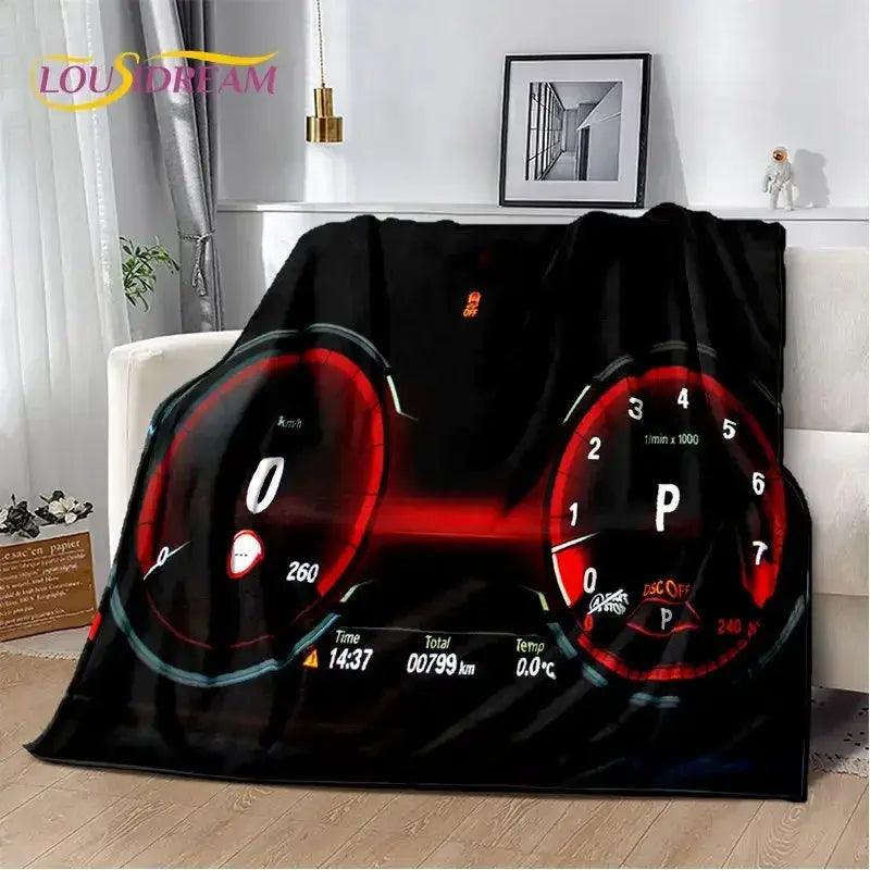  Racing Car Plush Blanket Anti Pilling Soft Throw -  ToylandEU™