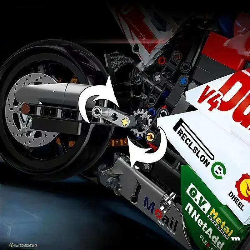  Racing Motorcycle Building Block Set Lego Compatible Display -  ToylandEU™