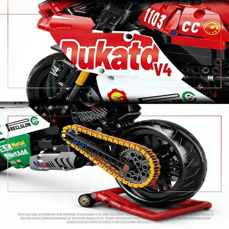  Racing Motorcycle Building Block Set Lego Compatible Display -  ToylandEU™