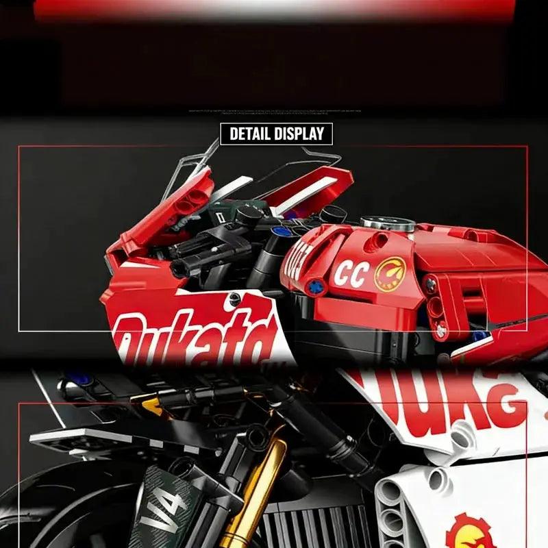  Racing Motorcycle Building Block Set Lego Compatible Display -  ToylandEU™
