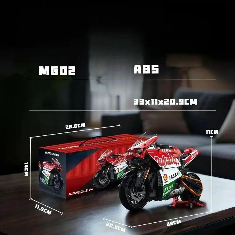  Racing Motorcycle Building Block Set Lego Compatible Display -  ToylandEU™