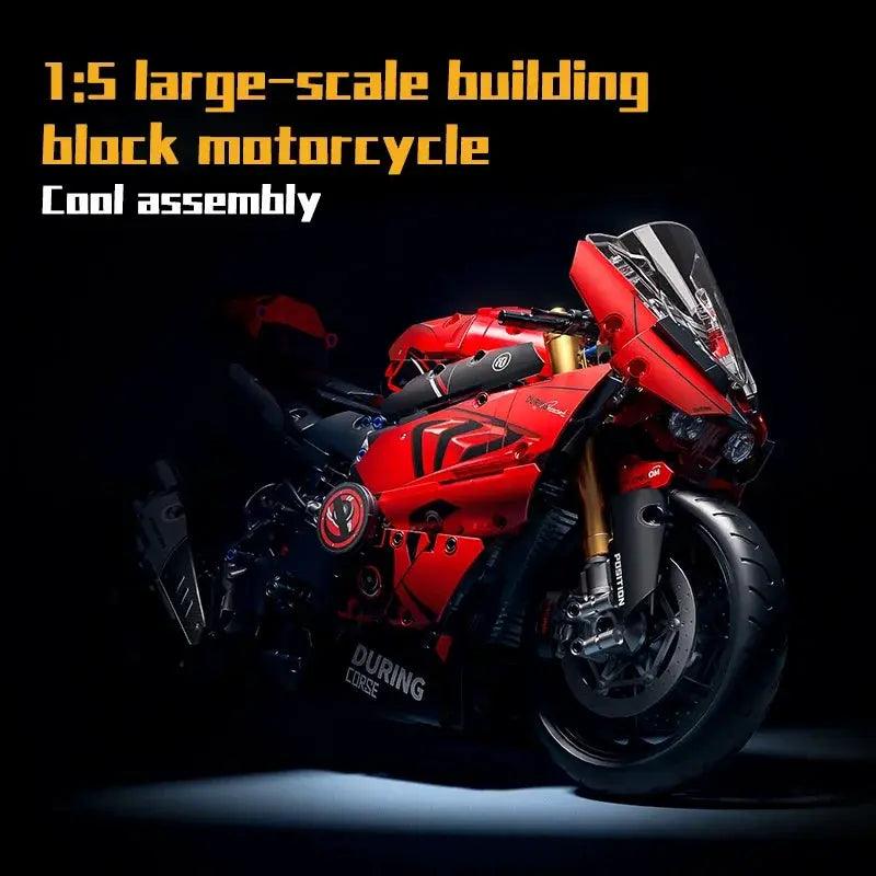  Racing Motorcycle Building Blocks Educational Kit -  ToylandEU™