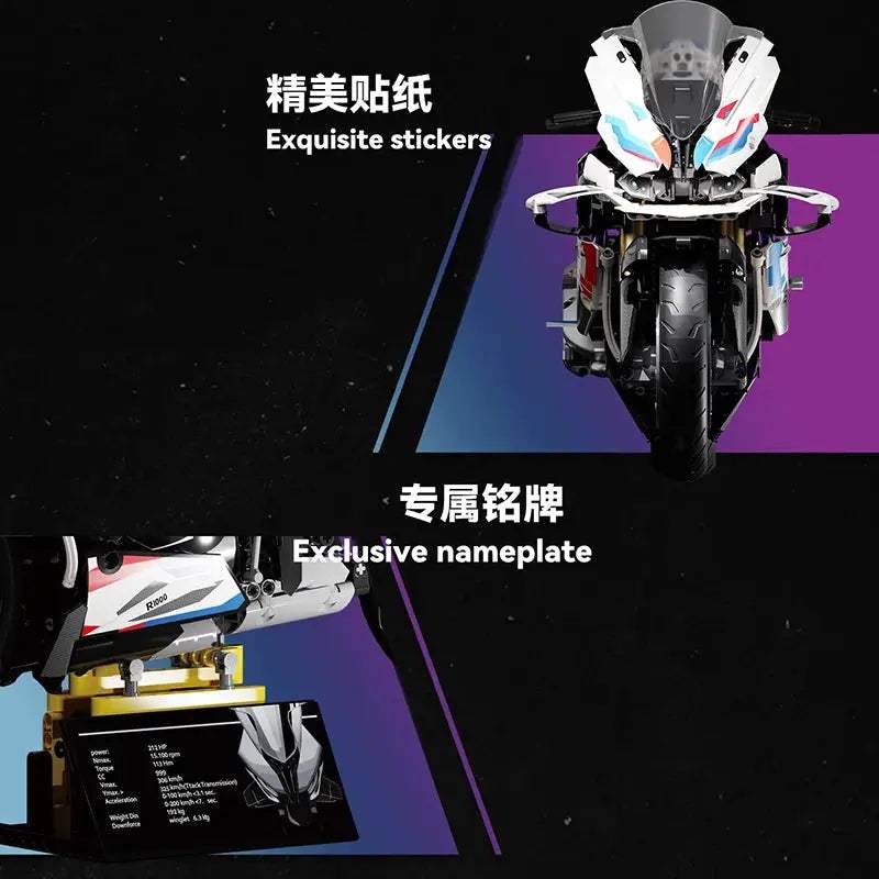 Racing Motorcycle Building Blocks Set 1900 Pcs Lego -  ToylandEU™