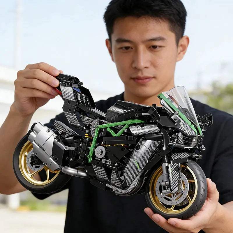  Racing Motorcycle Building Blocks Set 1900 Pcs Lego -  ToylandEU™