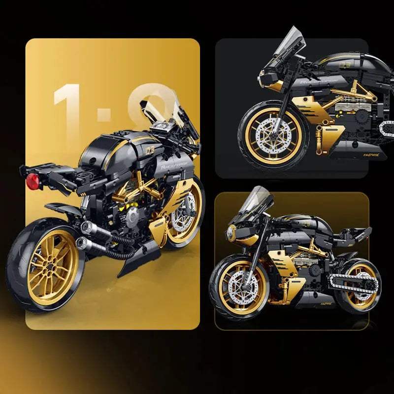  Racing Motorcycle Building Blocks Set 500 Pieces Gift Box -  ToylandEU™