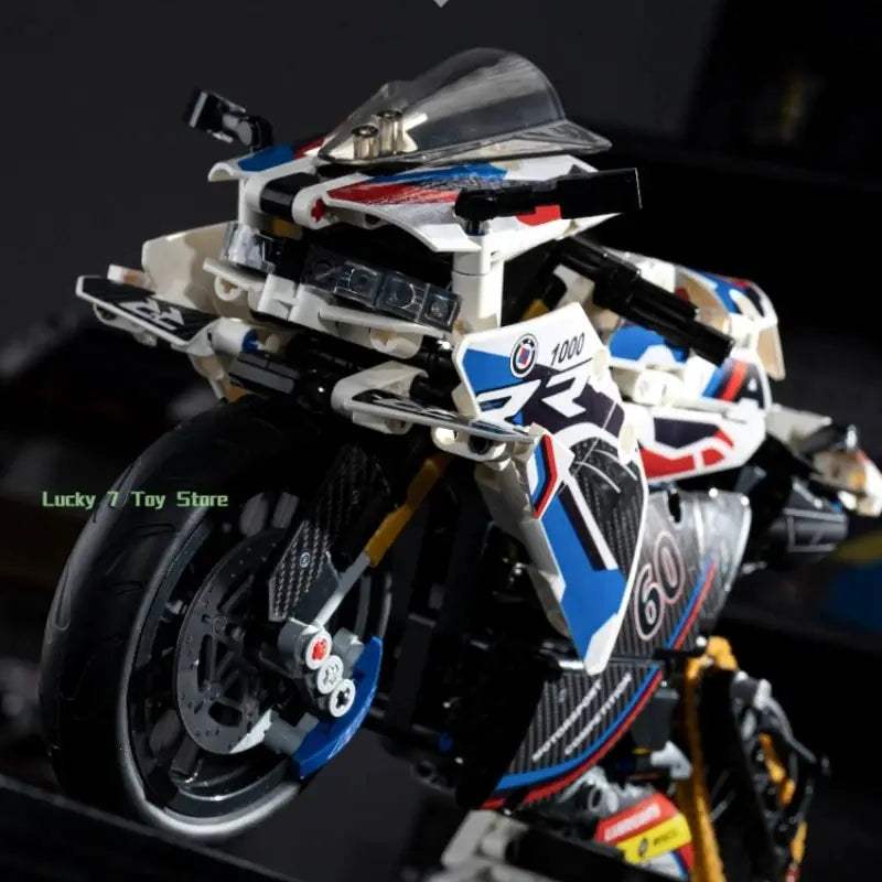 649Pcs In Stock Technical Racing Motorcycle 1000 RR Motorbike Building Blocks Bricks Model Toys Birthday Christmas Children Gift - ToylandEU