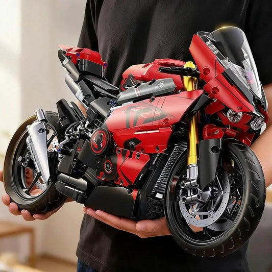  Racing Motorcycle Building Blocks Set Lego Compatible -  ToylandEU™
