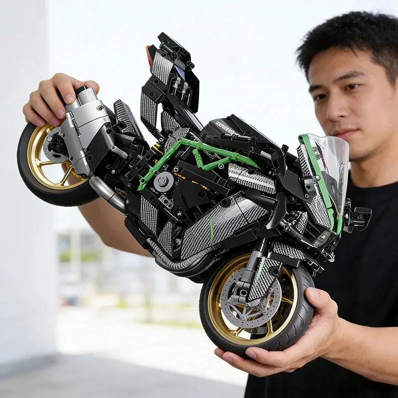  Racing Motorcycle Building Blocks Set Lego Compatible -  ToylandEU™