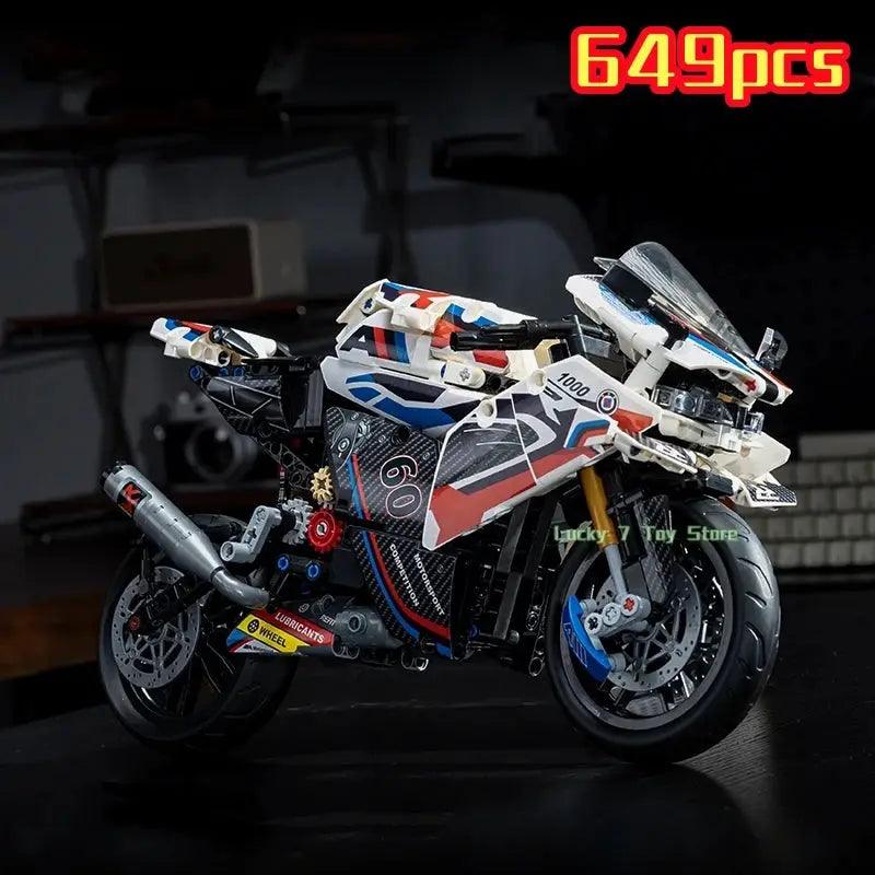  Racing Motorcycle Building Blocks Set Lego Compatible -  ToylandEU™