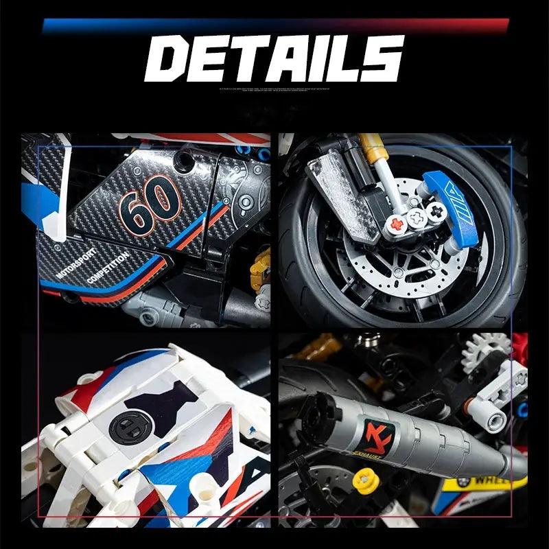  Racing Motorcycle Building Blocks Set Lego Compatible -  ToylandEU™