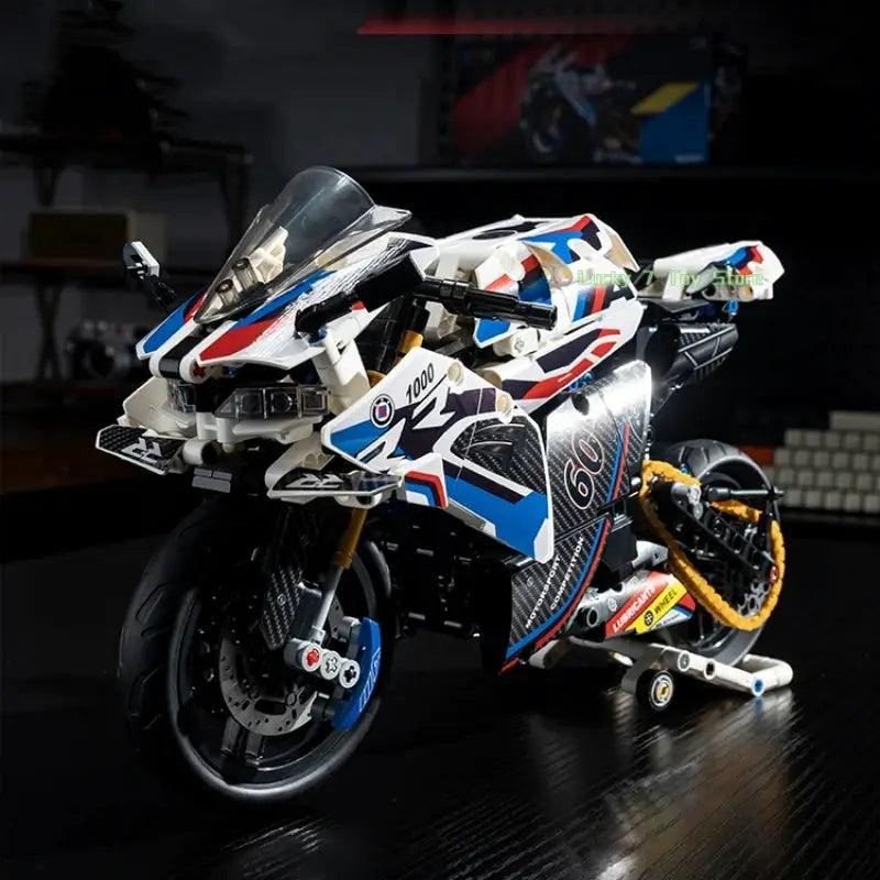  Racing Motorcycle Building Blocks Set Lego Compatible -  ToylandEU™