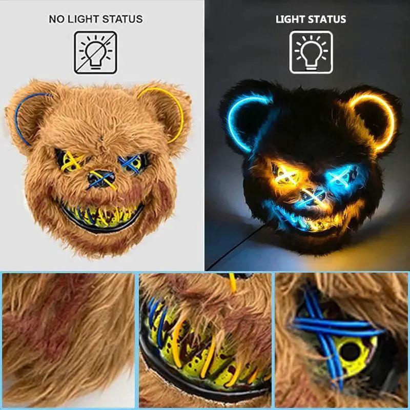  Radiant 3V Cosplay Mask Glowing Bunny Bear Toyland EU -  ToylandEU™