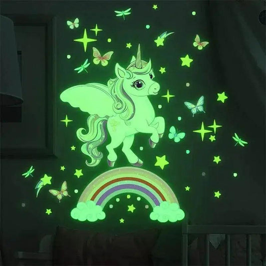  Radiant Unicorn Wall Decals Glow In Dark Toyland EU -  ToylandEU™