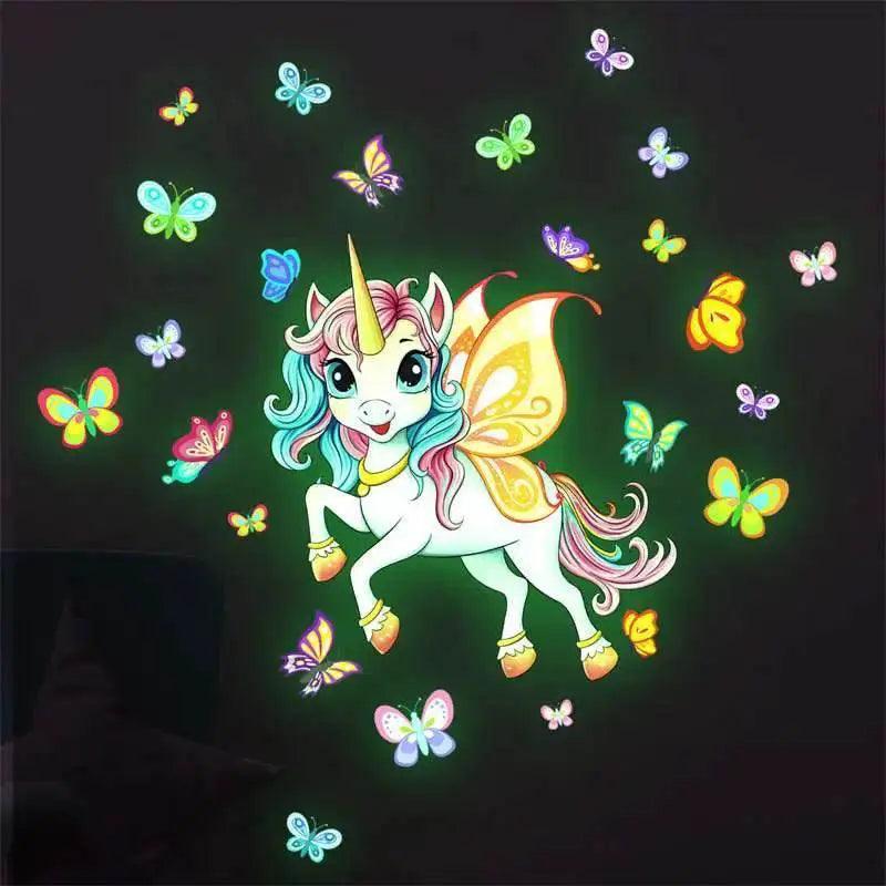  Radiant Unicorn Wall Decals Glow In Dark Toyland EU -  ToylandEU™