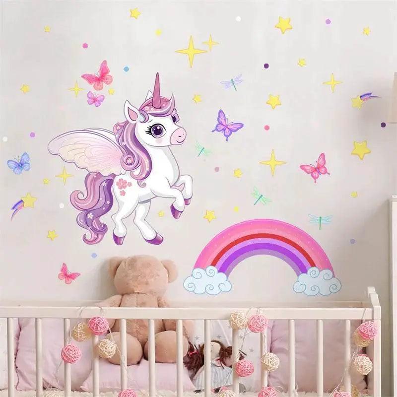  Radiant Unicorn Wall Decals Glow In Dark Toyland EU -  ToylandEU™