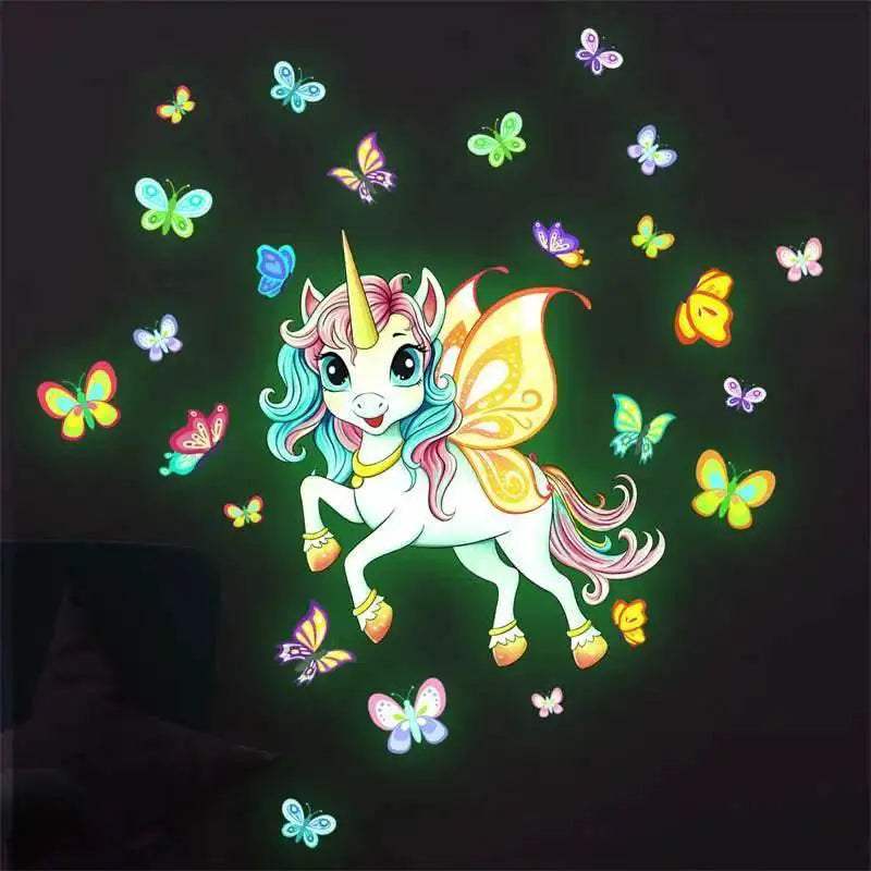  Radiant Unicorn Wall Decals Glow In Dark Toyland EU -  ToylandEU™