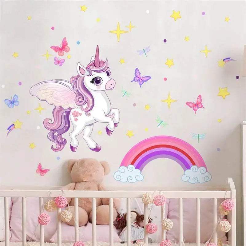  Radiant Unicorn Wall Decals Glow In Dark Toyland EU -  ToylandEU™