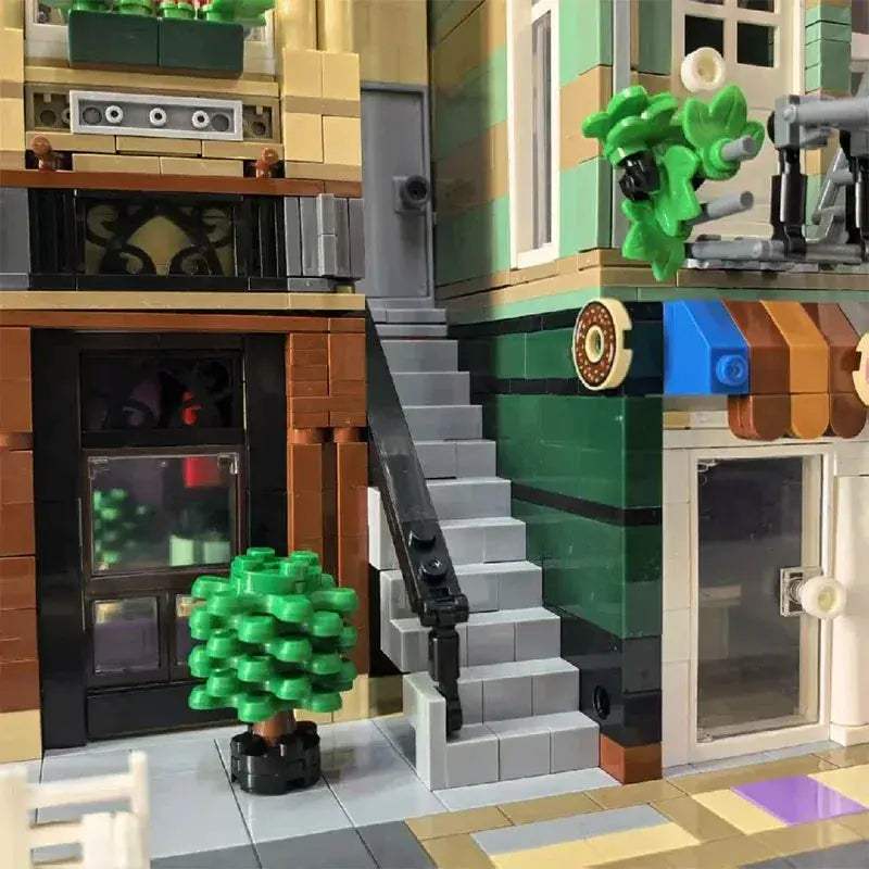 Radio Station City Architecture Lego Compatible Modular Building Kit - ToylandEU