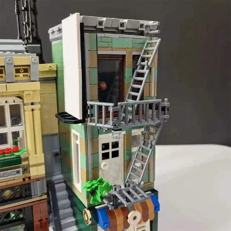 Radio Station City Architecture Lego Compatible Modular Building Kit - ToylandEU