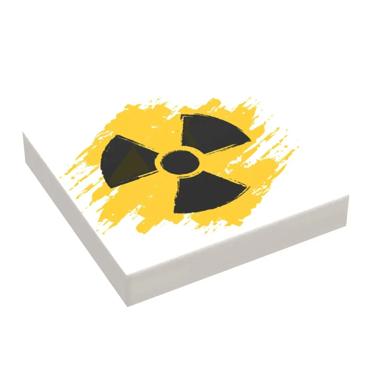 Custom Printed 2x2 LEGO Tile Radioactive Sign For Figure Scale Diorama Display Authentic LEGO Tile - ToylandEU
