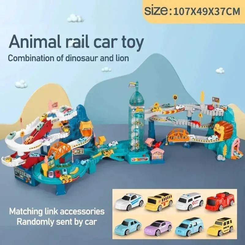 Rail Car Toys Dinosaur Building Set For Kids Interactive - ToylandEU