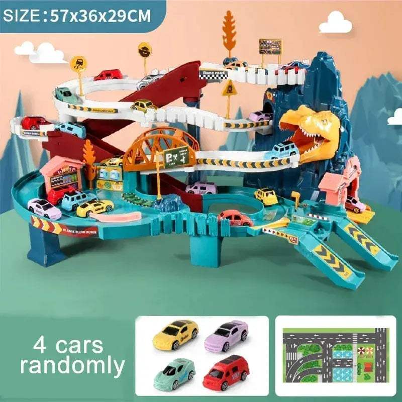Rail Car Toys Dinosaur Building Set For Kids Interactive - ToylandEU