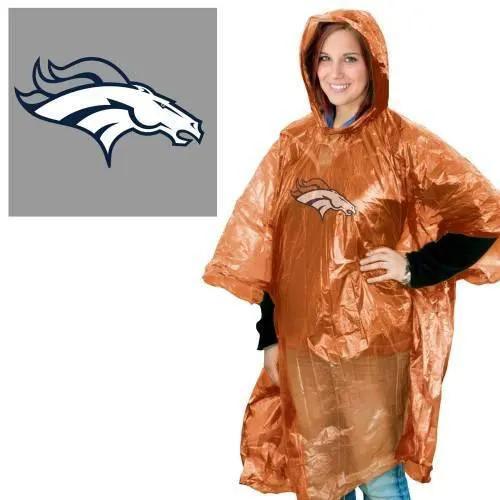  Denver Broncos Rain Poncho Lightweight One Size Fits Most -  ToylandEU™