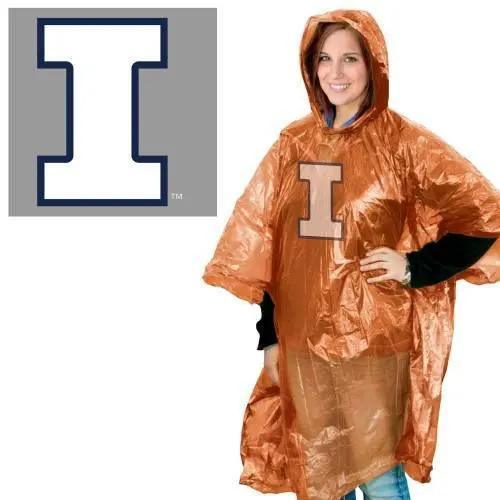  Illinois Fighting Illini Rain Poncho Lightweight Wincraft -  ToylandEU™