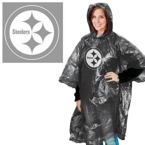  Pittsburgh Steelers Rain Poncho Lightweight One Size -  ToylandEU™