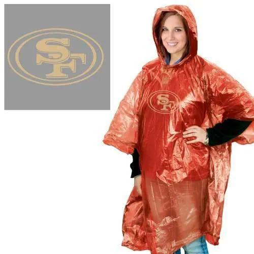  San Francisco 49ers Rain Poncho Lightweight One Size -  ToylandEU™